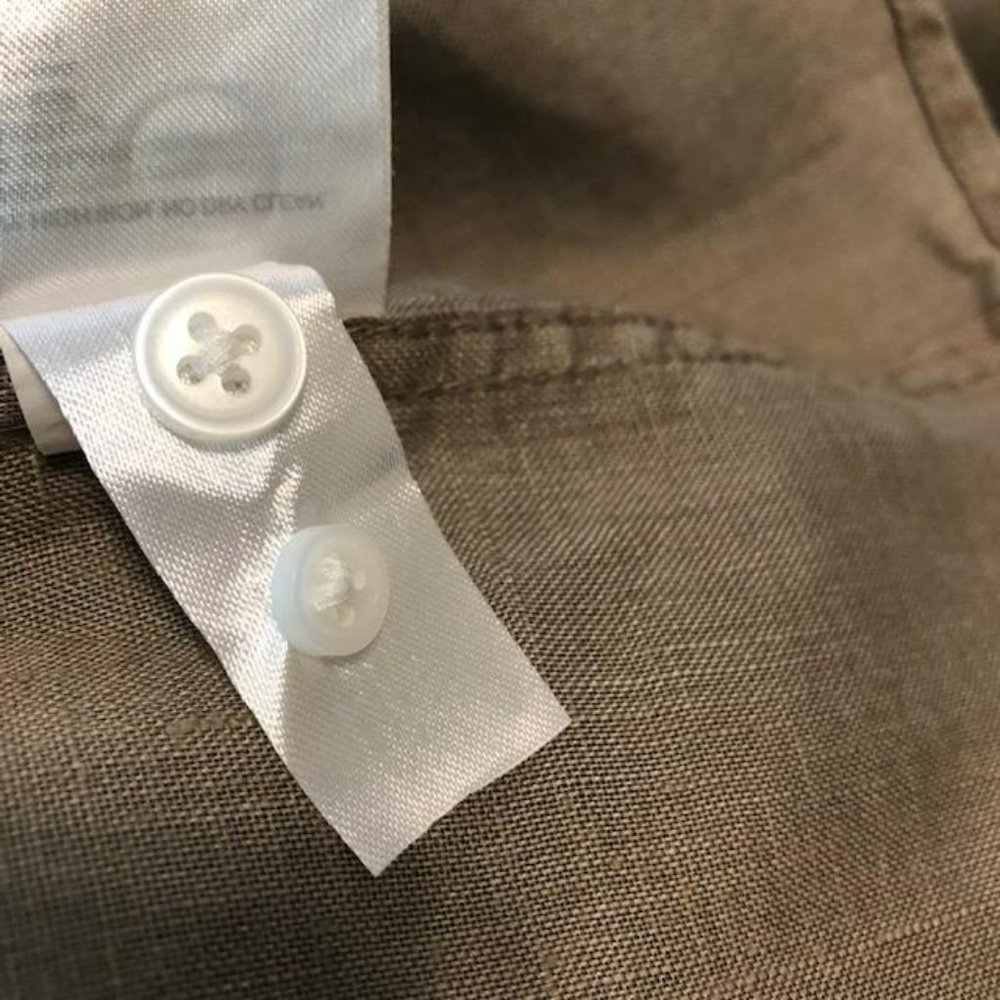 Mens H&M Linen Shirt Size M - Picture 5 of 6
